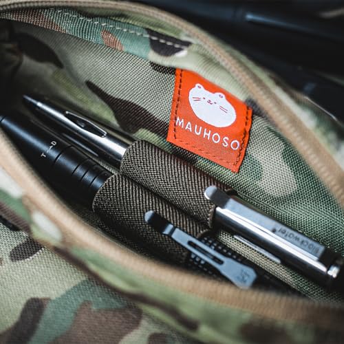 MAUHOSO Multipurpose Mini Tool Bag Camo Utility Bags Dual-Sided Zipper Tool Pouch Small Tool Storage Organizer for Men