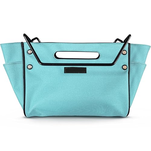 Tool Storage Telescoping Ladder Bag, Convenient Folding Tool Pouch, Portable Cloth Bag, Handy Multifunctional Bag For Repair Work, Foldable Utility Tool Organizers Bag, Azure