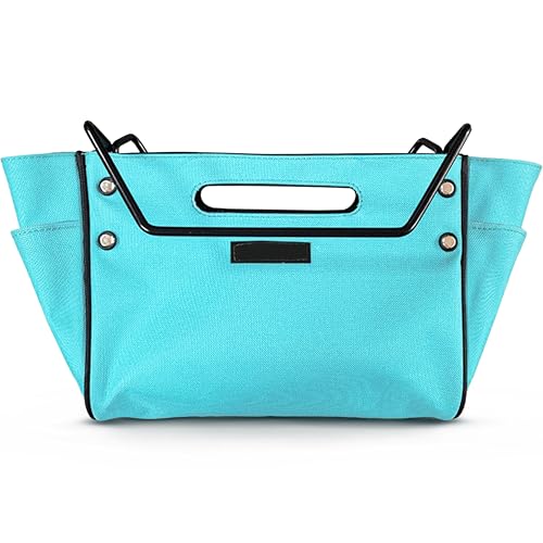 Tool Storage Telescoping Ladder Bag, Convenient Folding Tool Pouch, Portable Cloth Bag, Handy Multifunctional Bag For Repair Work, Foldable Utility Tool Organizers Bag, Cornflower Blue