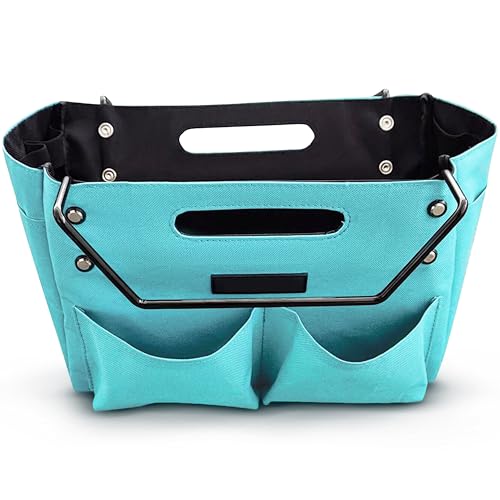 Tool Storage Telescoping Ladder Bag, Convenient Folding Tool Pouch, Portable Cloth Bag, Handy Multifunctional Bag For Repair Work, Foldable Utility Tool Organizers Bag, Cornflower Blue