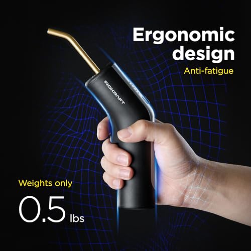 InoKraft Plastic Welding Kit, Ergonomic Design Plastic Welder with 500 Staples, Usb Charge Welding Kit with Portable Storage Bag for Bumper Repair, Plastic DIY Projects and other Plastic Repairs