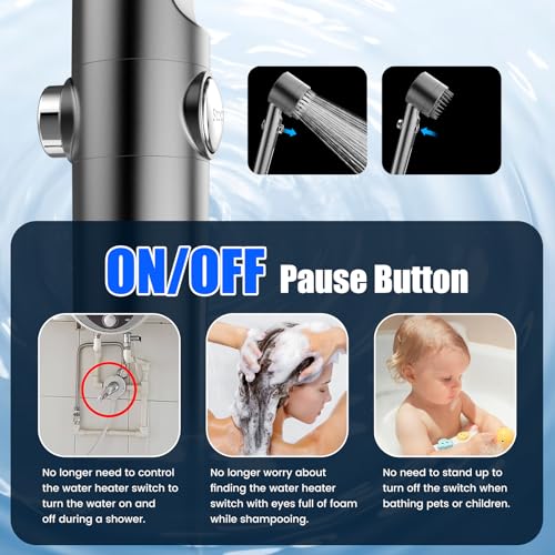 High Pressure Filtered Shower Head with Handheld