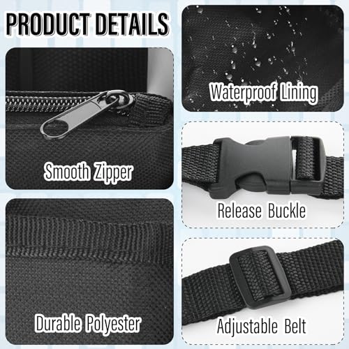 Cosmos 2 Pcs Waist Tool Bag Work Apron Utility Belt, Gardening Pouch Bag Multi-functional Hands Tools Organizer, Adjustable Tool Waist Belt for Woodworking Gardening Waist Tools Storage