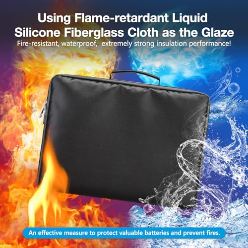 UTRBATT Portable Tool Battery Hard Carrying Case fits for Dewalt/Milwaukee/Makita/Ryobi 12V/18V/20V Battery & Charger,Power Tool Box Storage Bag With Adjustable Dividers (Bag-Only)-Black