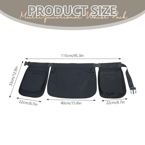 Maibiansm Waist Belt Apron Bag,Tool Belt for Women,Apron with Adjustable Waistband,Serving Apron with Adjustable Belt for Dog Trainer Apron,Waiter Apron,Garden Tool Belt,HairStylist Apron