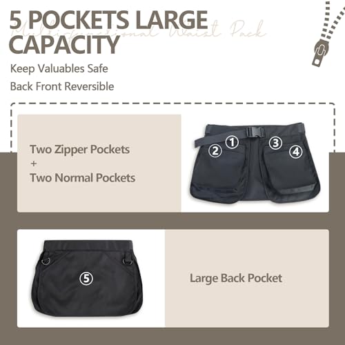 Maibiansm Waist Belt Apron Bag,Tool Belt for Women,Apron with Adjustable Waistband,Serving Apron with Adjustable Belt for Dog Trainer Apron,Waiter Apron,Garden Tool Belt,HairStylist Apron