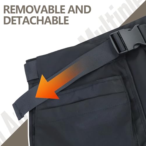 Maibiansm Waist Belt Apron Bag,Tool Belt for Women,Apron with Adjustable Waistband,Serving Apron with Adjustable Belt for Dog Trainer Apron,Waiter Apron,Garden Tool Belt,HairStylist Apron