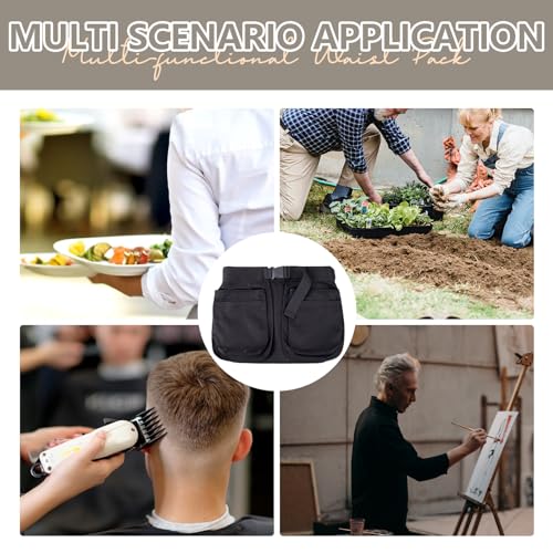Maibiansm Waist Belt Apron Bag,Tool Belt for Women,Apron with Adjustable Waistband,Serving Apron with Adjustable Belt for Dog Trainer Apron,Waiter Apron,Garden Tool Belt,HairStylist Apron