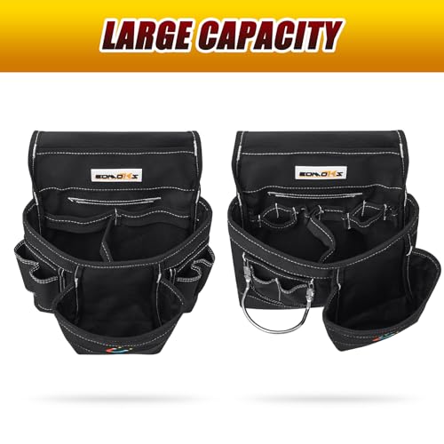 36 Pocket Tool Belts with Magnetic and Quick Release Buckle,Heavy Duty Detachable & Adjustable Utility Belt,Work Apron for Men and Women,for Electrician,Carpenter,Construction Tool Bag,Gifts