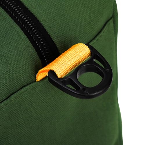 WRINGKIT 2 Pack Wide Mouth Tool Bags, 14" Heavy Duty Tool Storage Bag with Zipper, Large Capacity Utility Tool Tote Organizer Pouch for Electricians, Carpenter, Mechanic