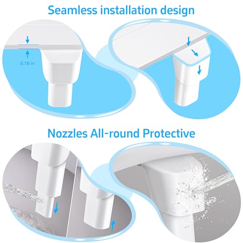 Ultra-Slim Dual Mode Bidet Attachment for Toilet