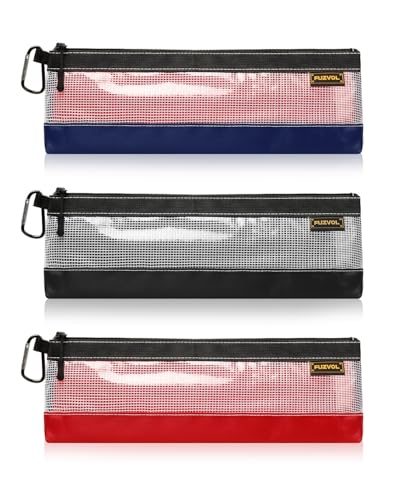 FUZVOL 3 Pack Tool Pouch Small Tool Bags 14" Zipper Pouch Multipurpose Tools Storage Organizer