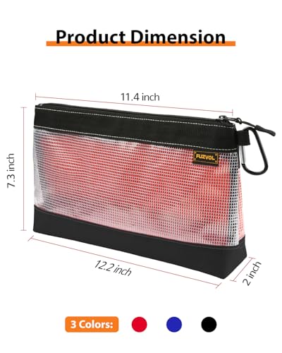 3 Pack Tool Pouch Small Tool Bags Zipper Pouch Multipurpose Tools Storage Organizer