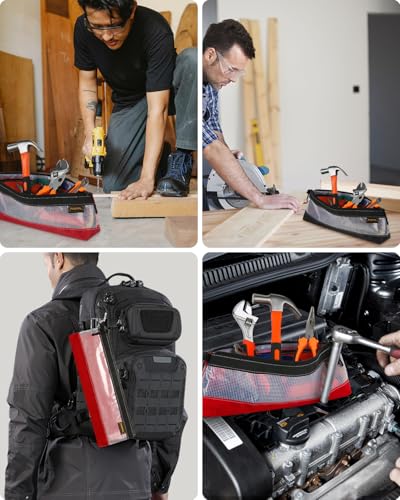 FUZVOL 3 Pack Tool Pouch Small Tool Bags 14" Zipper Pouch Multipurpose Tools Storage Organizer