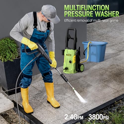 Portable Electric Pressure Washer - Upgraded Foam Cannon, Accessories