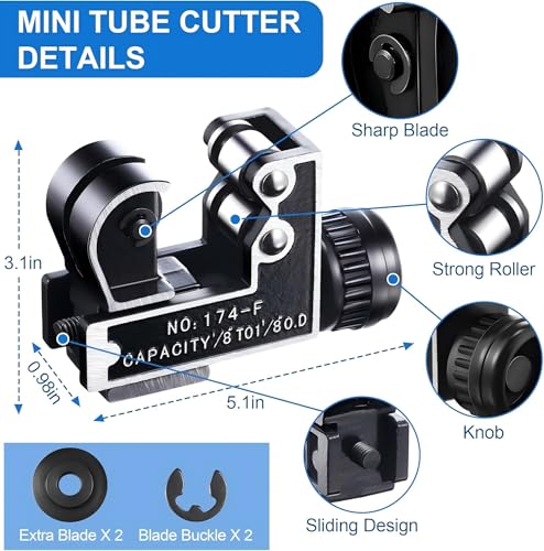 Saillong Mini Copper Pipe Cutter Tool (2-Pack)