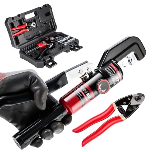 IBOSAD 8 Ton Hydraulic Cable Lug Crimper Tool