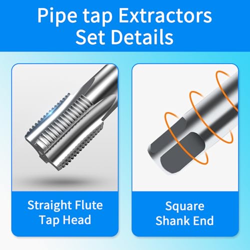 1" NPT Pipe Tap Set - Carbon Steel Tools