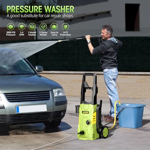 Portable Electric Pressure Washer - Upgraded Foam Cannon, Accessories