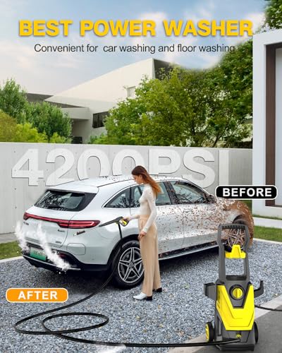 AgiiMan Electric Pressure Washer, 4200PSI Max Power