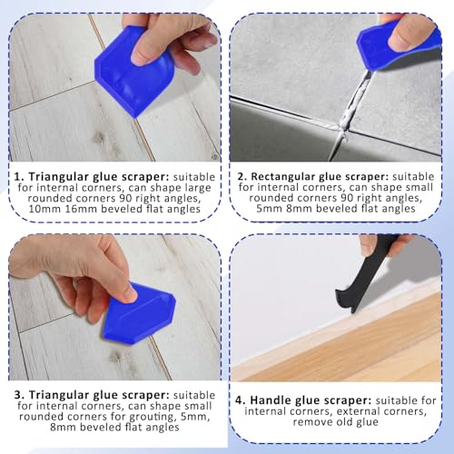 4-Piece Caulking Tool Set for Home Projects