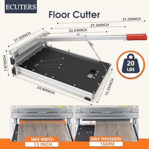 13" Vinyl Floor Cutter with Wheels - ECUTERS