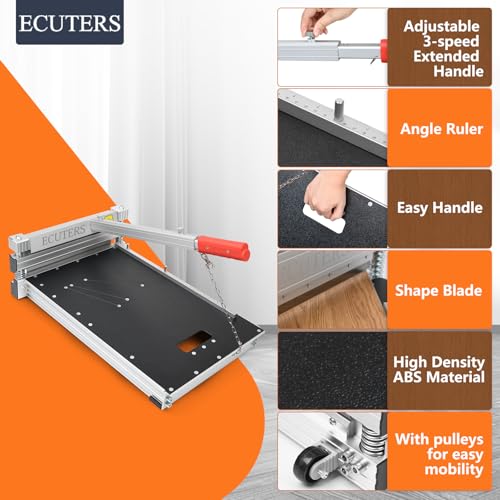 13" Vinyl Floor Cutter with Wheels - ECUTERS