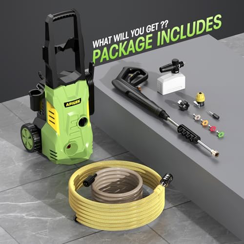 Portable Electric Pressure Washer - Upgraded Foam Cannon, Accessories