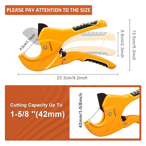 Dominox PVC Pipe Cutter - One-Handed Rapid Tool