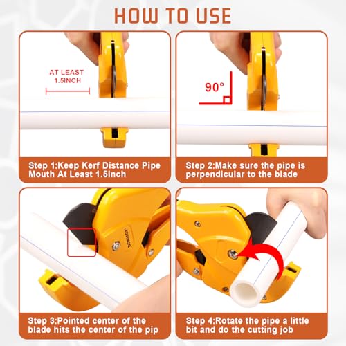 Dominox PVC Pipe Cutter - One-Handed Rapid Tool