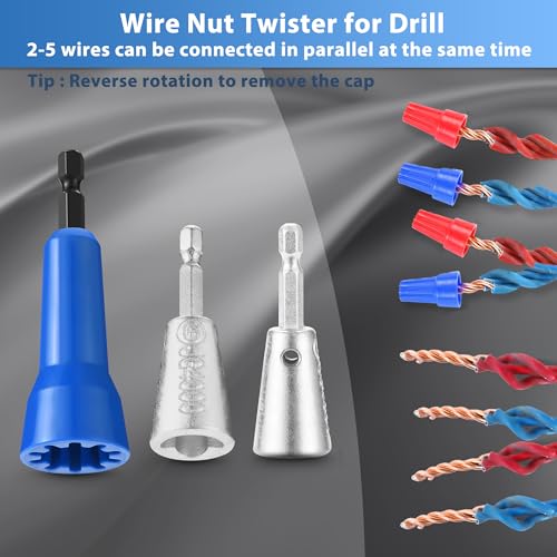 3 Pack Wire Twister Tool for Drill