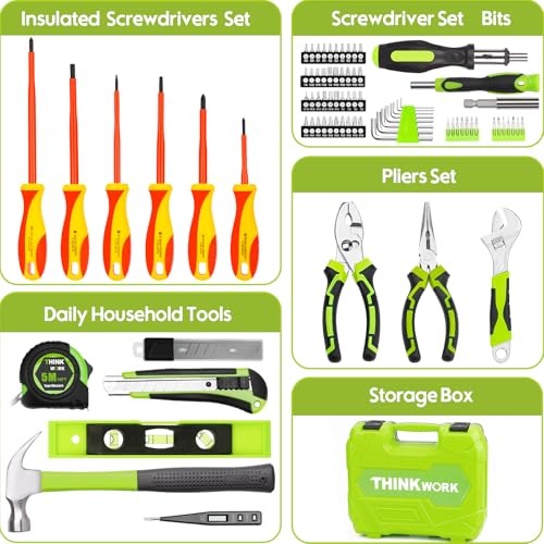 THINKWORK 1000V Insulated Tool Set with Storage