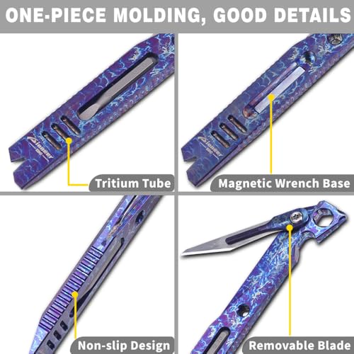 Titanium EDC Pry Bar Pocket Multitool Mini