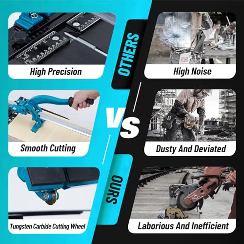 JustSmart 48" Manual Tile Cutter with Tungsten Wheel