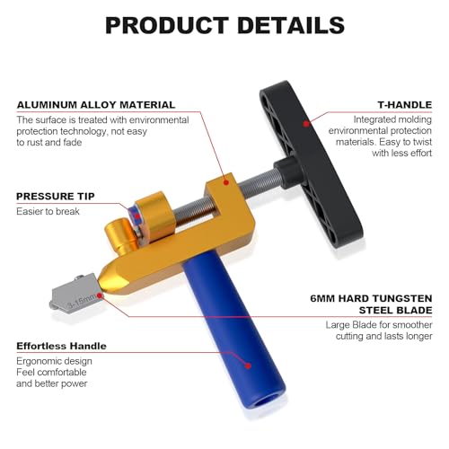 LATTHANT 2-in-1 Glass Tile Cutter Tool