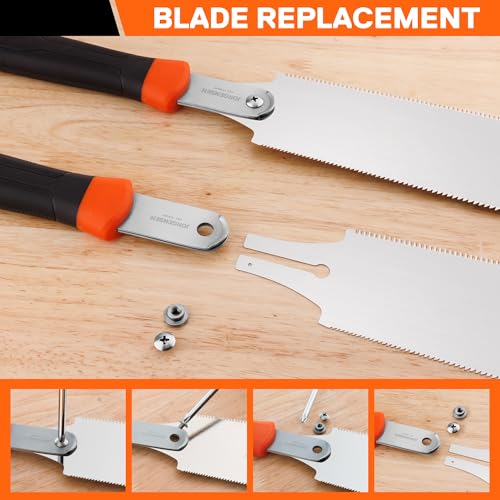 JORGENSEN 10" Japanese Double Edge Pull Saw