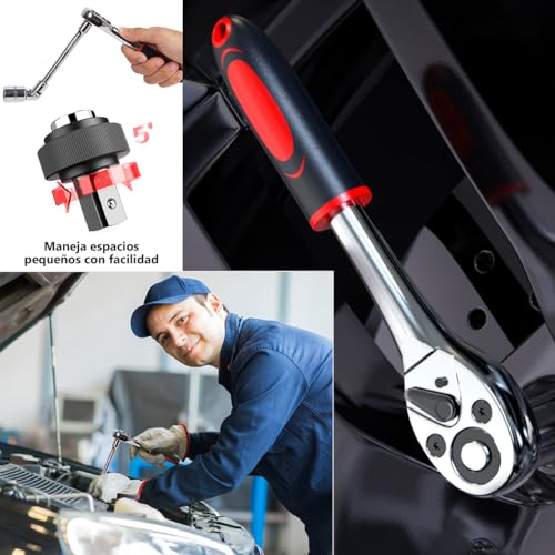 46-Piece Socket and Ratchet Wrench Set