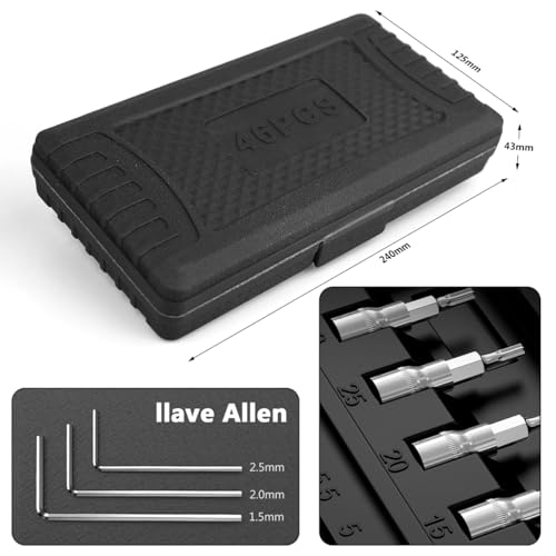 46-Piece Socket and Ratchet Wrench Set