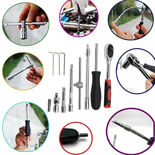 46-Piece Socket and Ratchet Wrench Set