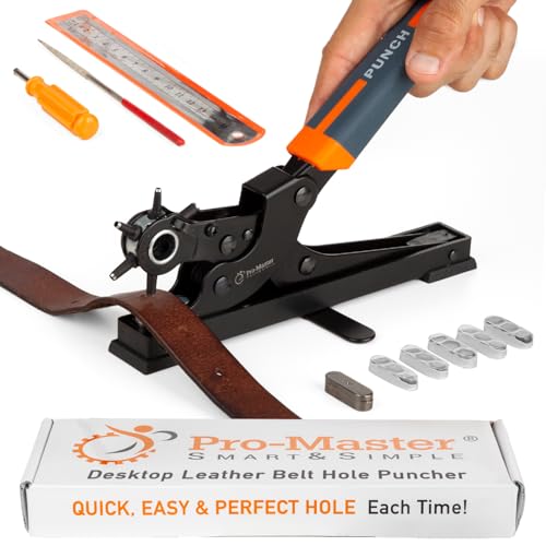 Heavy Duty Desktop Leather Belt Hole Punch Tool