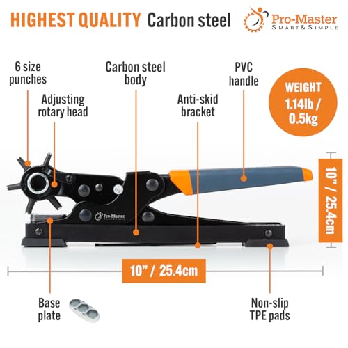 Desktop Leather Belt Hole Punch Tool - Heavy Duty