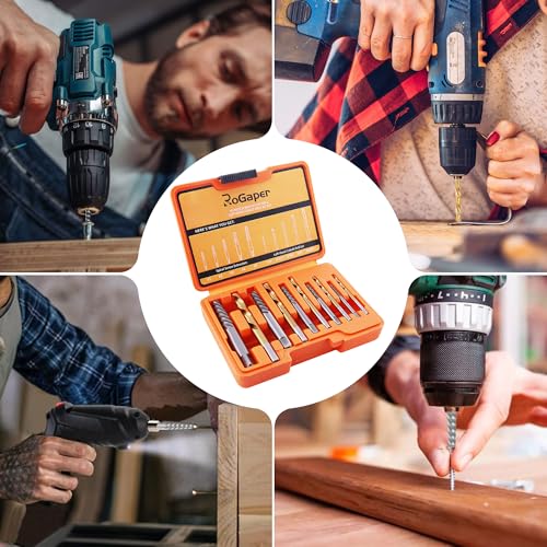 ROGAPER Screw Extractor and Left Hand Drill Set