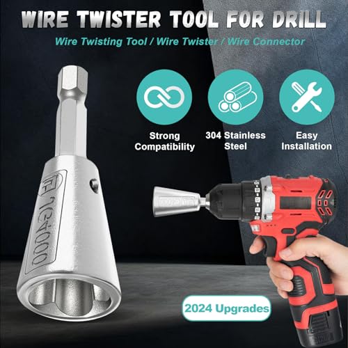 Axlksia 2-Pack Drill Wire Twister Tool