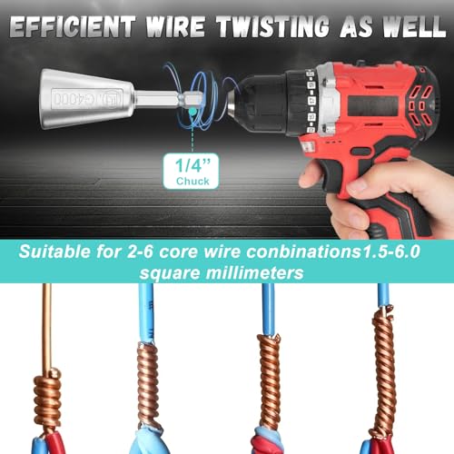 Axlksia 2-Pack Drill Wire Twister Tool