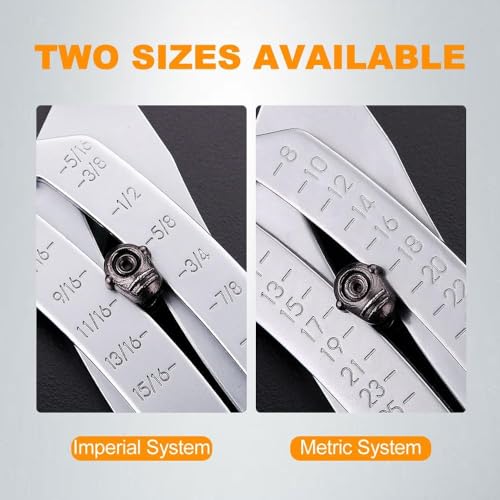 Precise Bolt Size Finder Keychain Tool Set