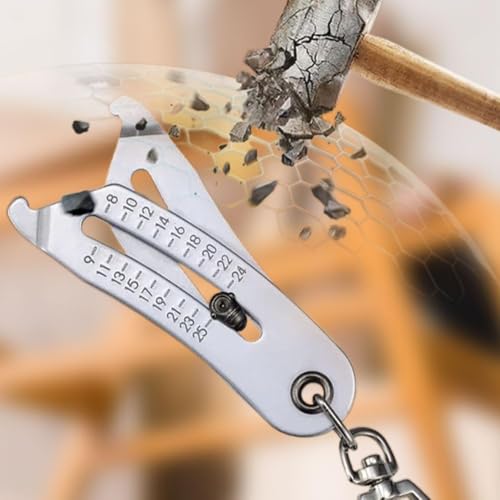 Precise Bolt Size Finder Keychain Tool Set