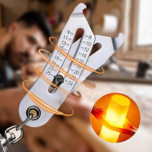 Precise Bolt Size Finder Keychain Tool Set