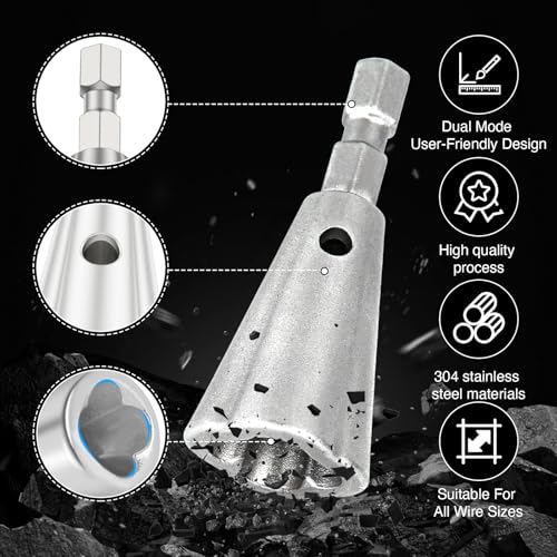 Wire Twister Tool for Drill - Stainless Steel Design