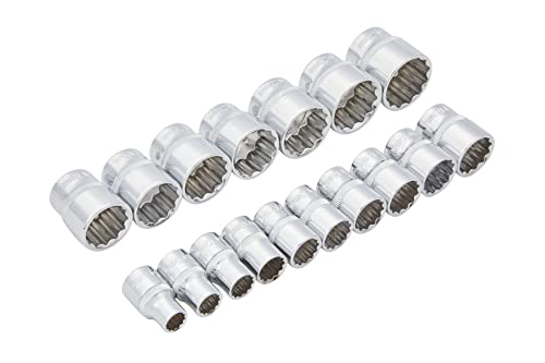 Blue Spot Tools 17-Piece Metric Shallow Socket Set