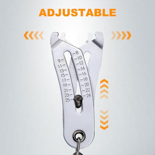 Precision Thread Size Checker Keychain Tool